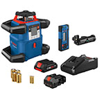 Bosch 18V REVOLVE4000 Horizontal Rotary Laser with CORE18V 4.0 Ah Compact Battery (GRL4000-80CH) ET10728