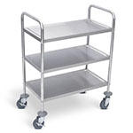 Luxor 37"H Stainless Steel Cart - Three Shelves - L100S3 ES7459