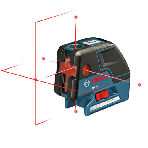 Bosch Five Point Self Leveling Alignment Laser And Cross Line