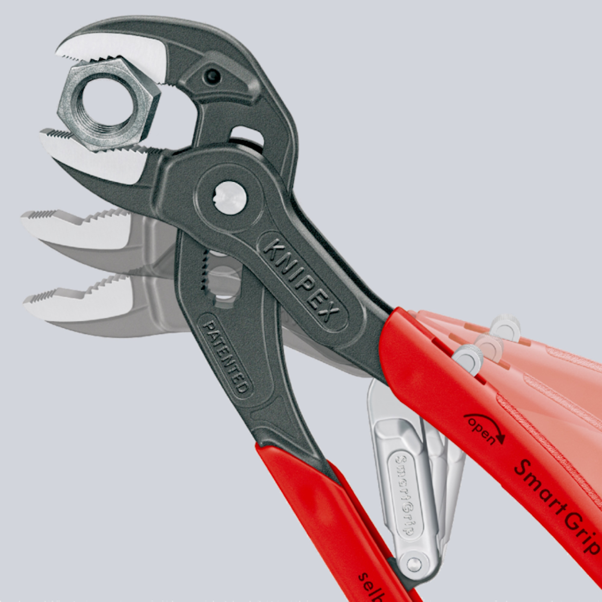 Knipex SmartGrip Water Pump Pliers with Automatic Adjustment - 85 01 250