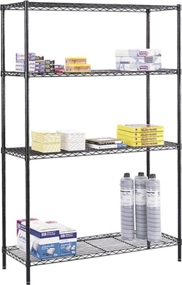 Safco Commercial Wire Shelving, 48" x 18" 5241BL ...