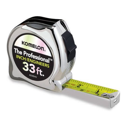 Komelon The Professional 433IEHV 33' Engineer's Measuring Tape 870433 ...