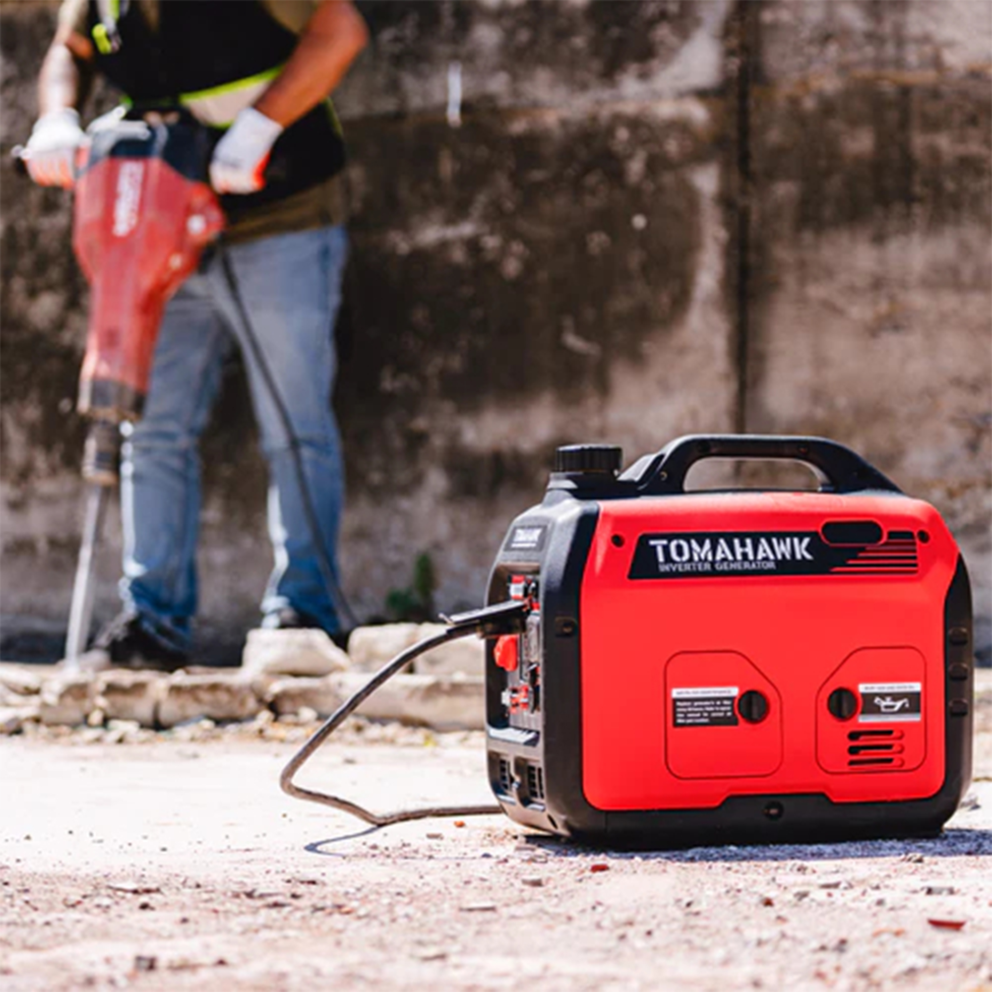 Tomahawk - 3000 Watt Inverter Gas Power Portable Generator - TG3000i ...