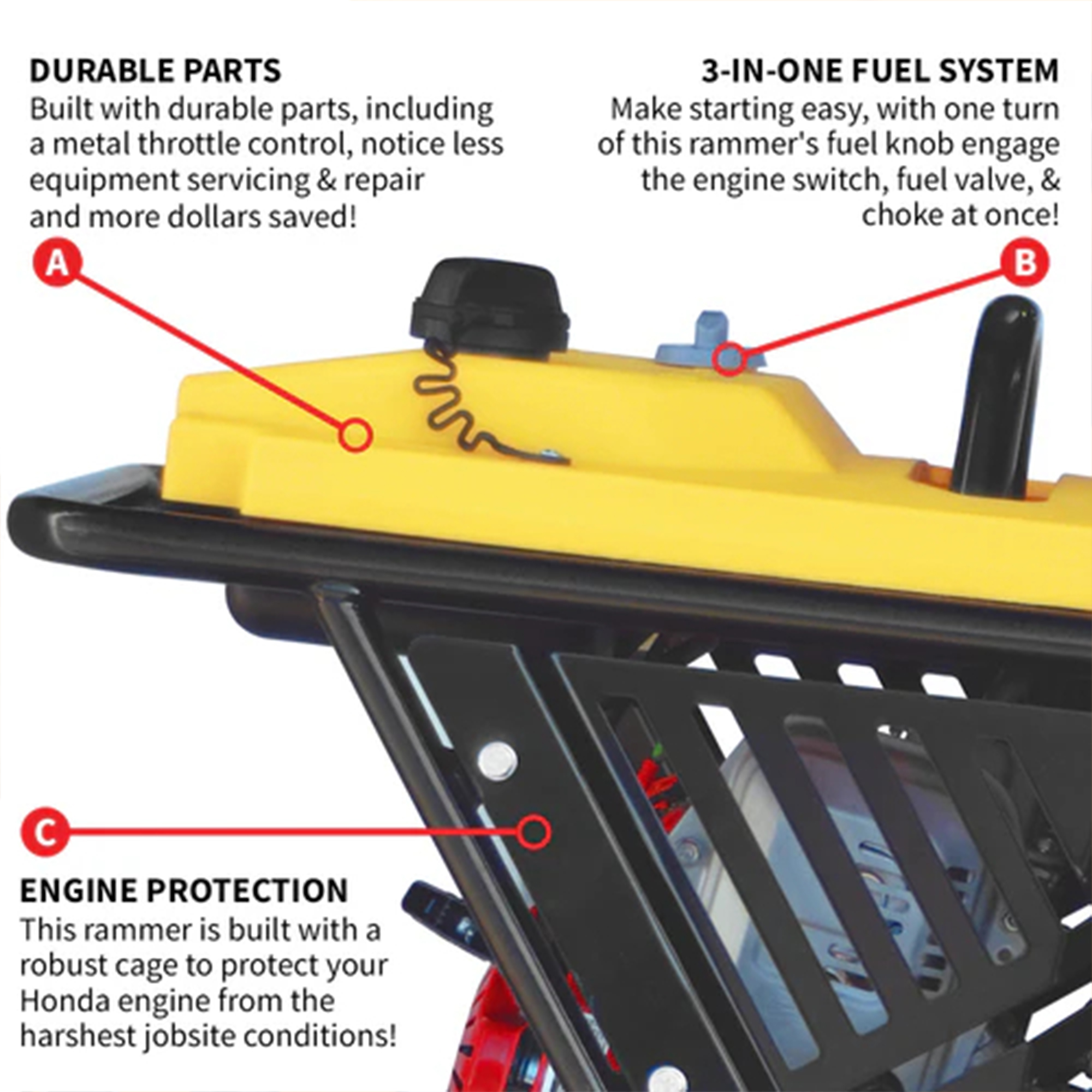 Tomahawk Hp Honda Vibratory Rammer Jumping Jack Tamper With Honda