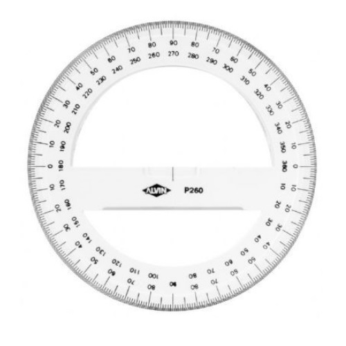 Alvin P260 6 inch Circular Protractor Office Technical ...