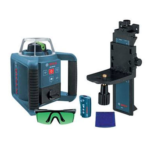 Bosch Grl500hck Self Leveling Horizontal Slope Rotary Laser Level Complete Kit Engineersupply