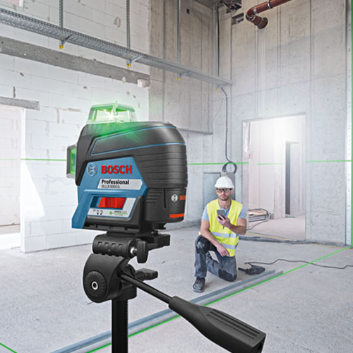 Bosch Gll3 330cg 360 Degree Connected Green Beam Three Plane